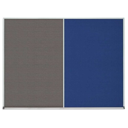 United Visual Products Single Door Radius Corkboard, 24"x36", Bla, UV7001RC-BLACK-DBURGU UV7001RC-BLACK-DBURGU